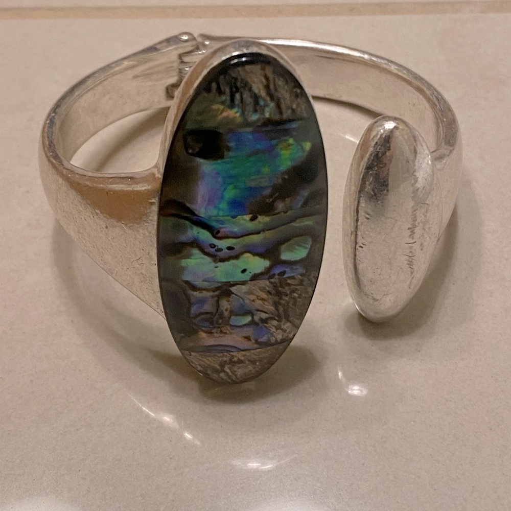 Robert Lee Morris Soho Abalone Silver Bracelet